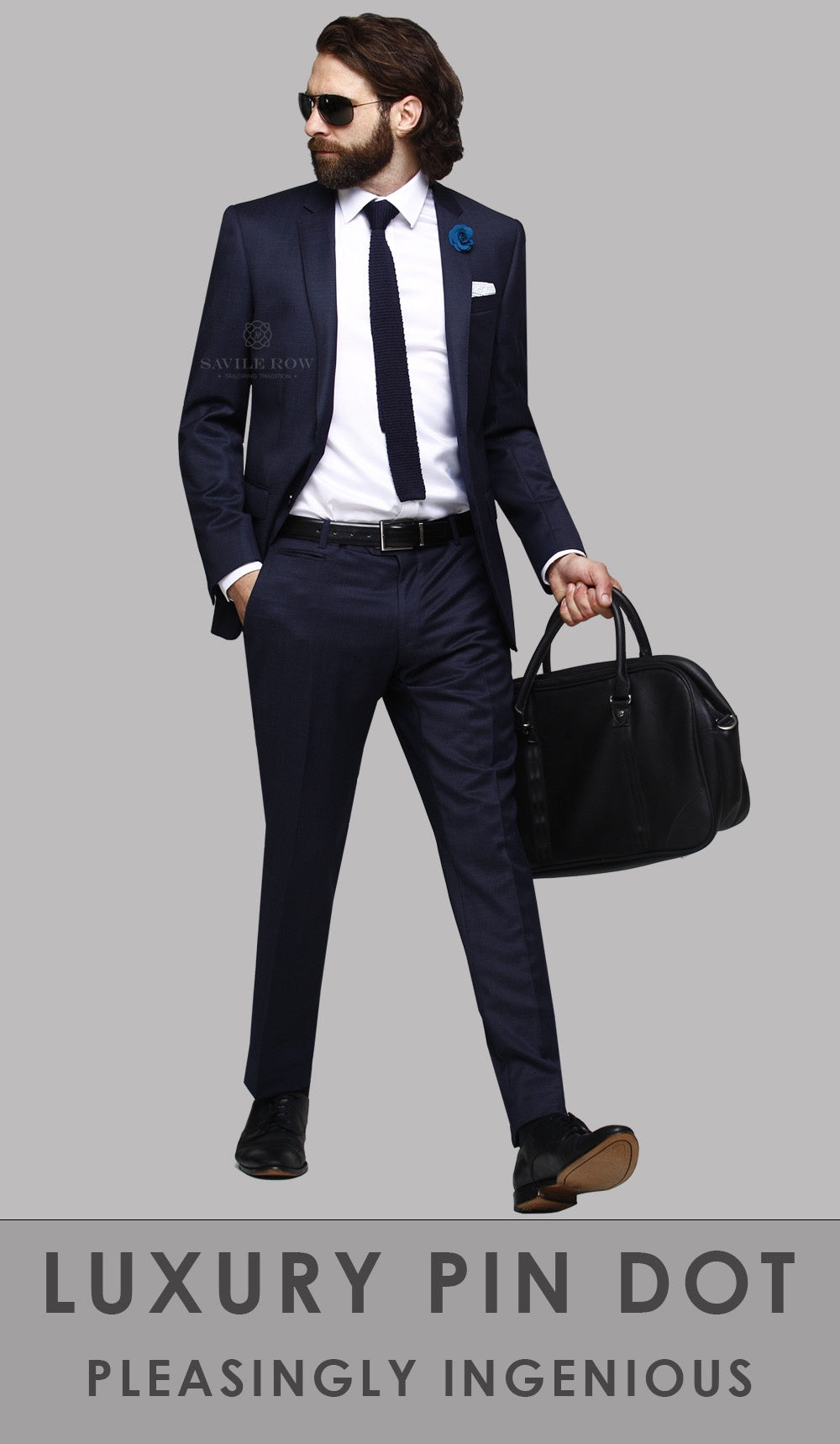 Noah C2 Nvy Trouser